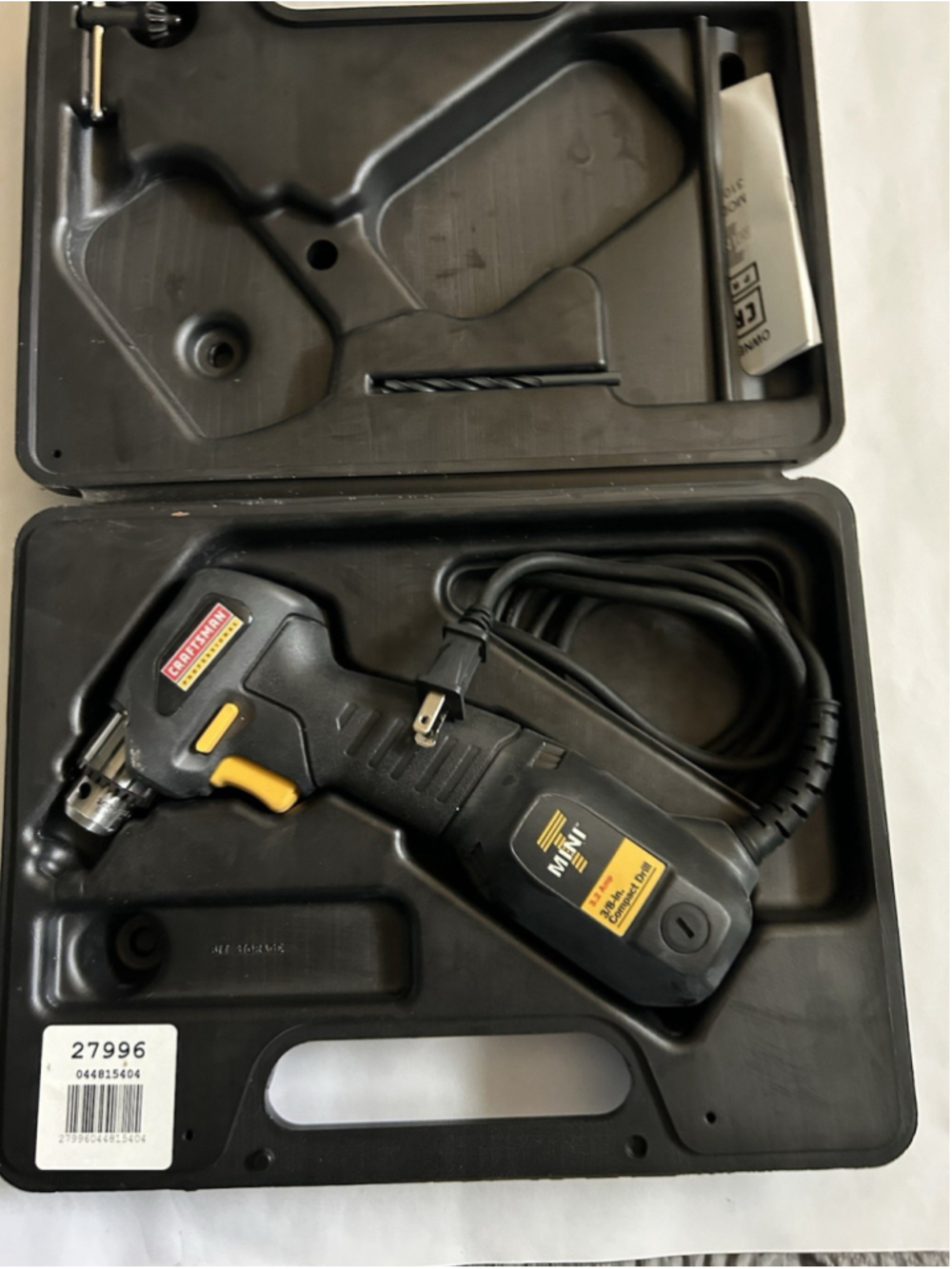 Craftsman 3/8"(10mm) Professional Compact Drill Model 310.27996